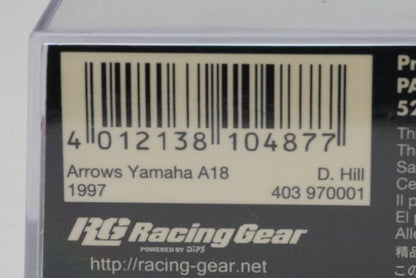 1:43 MINICHAMPS 403970001 Arrows Yamaha A18 1997 #1 D.Hill model car