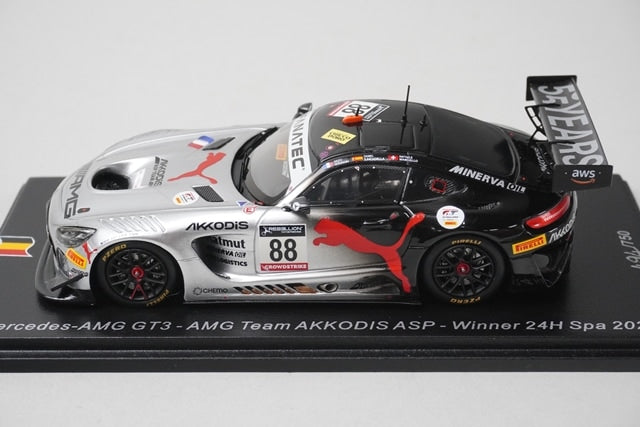 1:43 Spark SB500 Mercedes-AMG GT3 AKKODIS ASP Spa 24H 2022 #88 model car