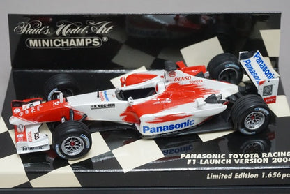 1:43 MINICHAMPS 400040186 Panasonic Toyota Racing F1 Ranch Version 2004 No Figure