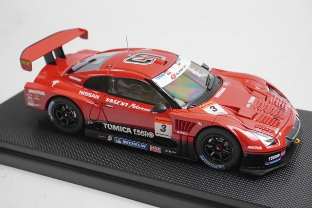 1:43 EBBRO 22314 Nissan Hasemi Tomica Ebro GT-R Rd.1 2009 #3 model car
