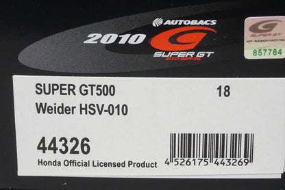 1:43 EBBRO 44326 Honda Weider HSV-010 Super GT500 2010 #18