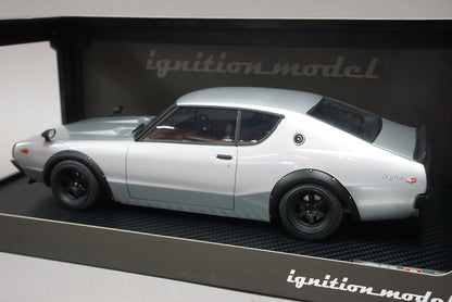 1:18 ignition model IG0039 Nissan Skyline 2000 GT-R (KPGC110) Silver Custom