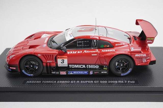 1:43 EBBRO 44235 Hasemi Tomica GT-R Super GT 500 2009 Rd.7 Fuji #3 model car
