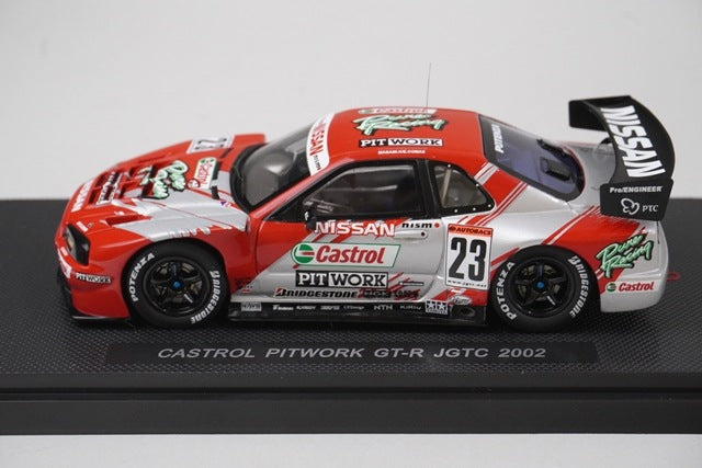 1:43 EBBRO P408 Castrol Pitwork GT-R JGTC 2002 #23 model car