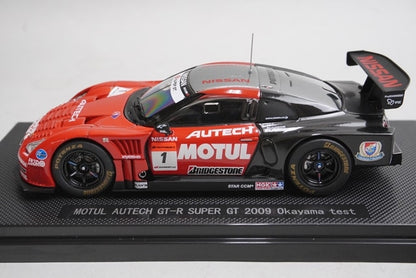 1:43 EBBRO 44171 Nissan Motul Autech GT-R Super GT500 Okayama Test 2009 #1 model car