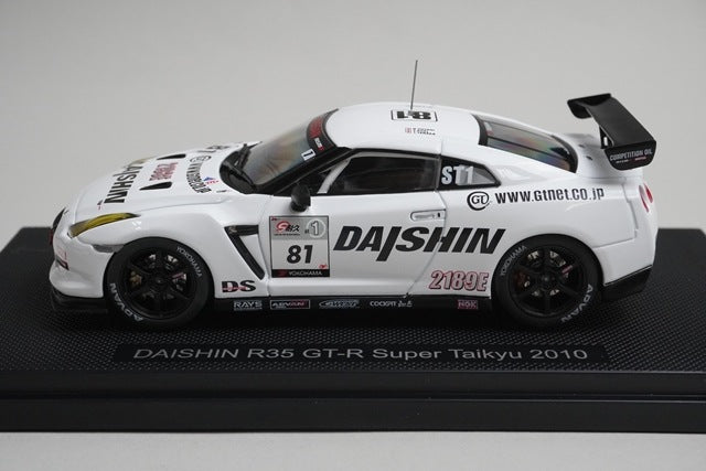 1:43 EBBRO 44429 DAISHIN R35 GT-R Super Taikyu 2010 #81 model car