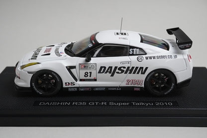 1:43 EBBRO 44429 DAISHIN R35 GT-R Super Taikyu 2010 #81 model car
