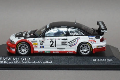 1:43 MINICHAMPS 400042121 BMW M3 GTR 24h Daytona 2004 #21