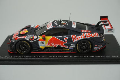 1:43 SPARK SGT025 Honda Red Bull MOTUL MUGEN NSX-GT GT500 Super GT 2022 #16