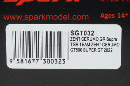 1:43 SPARK SGT032 ZENTO Sermo GR Supra GT500 Super GT 2022 #38