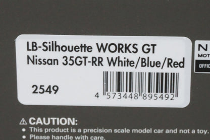 1:43 ignition model IG2549 LB-Silhouette WORKS GT Nissan 35GT-RR #46 White/Blue/Red