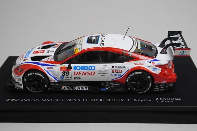 1:43 EBBRO 45388 LEXUS DENSO KOBELCO SARD RC F Super GT GT500 Okayama 2016 #39 model car