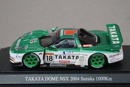 1:43 EBBRO 43630 Honda Takata Dome NSX Suzuka 1000Km 2004 #18 Green