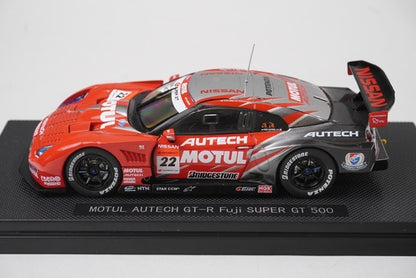 1:43 EBBRO 44128 Nissan MOTUL AUTECH GT-R Fuji Super GT500 #22 model car