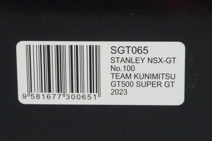 1:43 SPARK SGT065 Honda Stanley NSX-GT TEAM KUNIMITSU GT500 Super GT 2023 #100