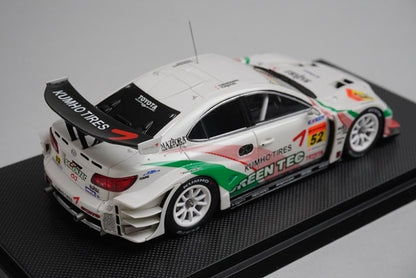 1:43 EBBRO 44066 Lexus Green Tec KUMHO IS350 Super GT300 2008 #52 model car