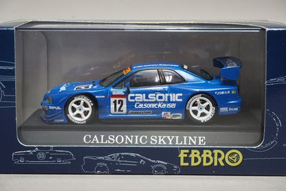 1:43 EBBRO 43140 Nissan CALSONIC SKYLINE JGTC 2000 #12