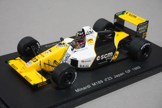 1:43 SPARK S4112 Minardi M189 Japan GP 1989 #23 P.Barilla