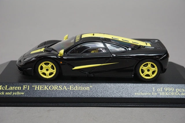 1:43 MINICHAMPS 533133443 McLaren F1 "HEKORSA-Edition" Black&Yellow