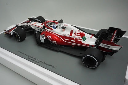 1:18 SPARK 18S607 Alfa Romeo Racing ORLEN C41 Abu Dhabi GP 2021 #7 model car