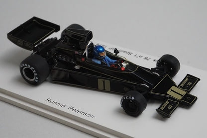 1:43 SPARK S1769 Lotus 76 Spain GP 1974 #1 JPS model car