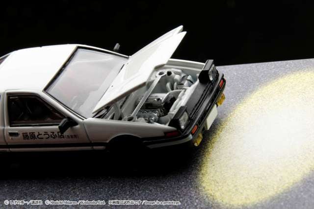 HJ641052DC Hobby Japan 1:64 Toyota SPRINTER TRUENO GT APEX AE86 / Initial D Engine Model with Wataru Akiyama