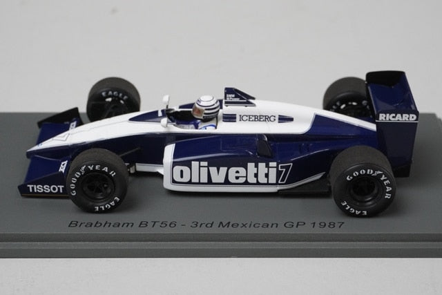 1:43 SPARK S7106 Brabham BT56 Mexico GP 1987 #7 Riccardo Patrese model car