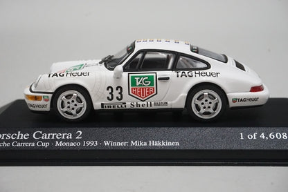 1:43 MINICHAMPS 430936033 Porsche 911 Carrera 2 Carrera Cup Monaco Winner 1993 #33