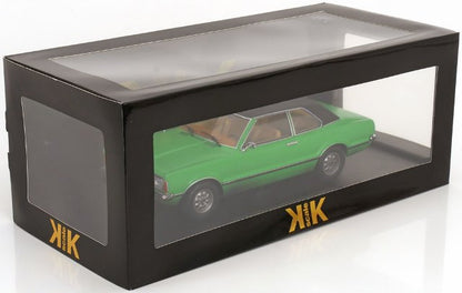 KKDC180978 KK scale 1:18 Ford Taunus GXL Sedan 1971 Green/Matte Black model car