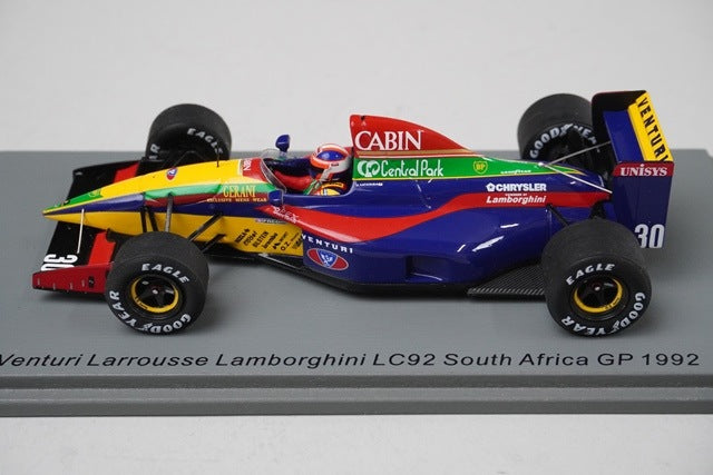 1:43 SPARK S6967 Venturi Larousse Lamborghini LC92 South African GP 1992 #30 model car