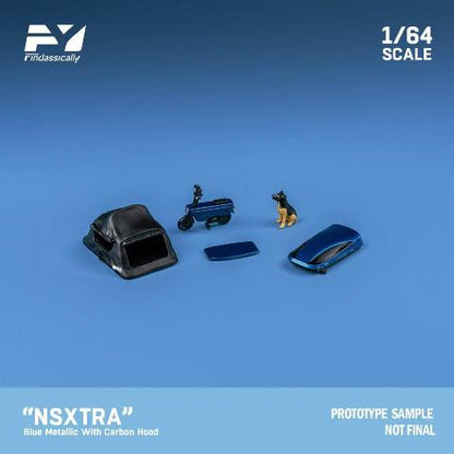 FY64041 Finclassically 1:64 NSXTRA Transparent Blue Deluxe ver. model car
