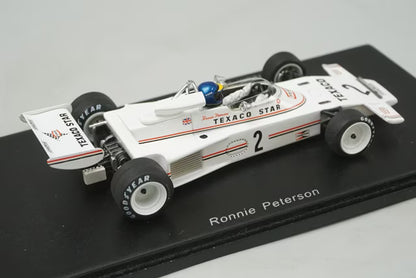 1:43 SPARK S1776 Team Lotus 74 Rouen F2 1973 #2 Ronnie Peterson