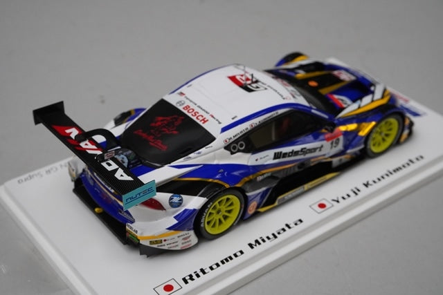 1:43 Spark WSB-MS001 RPB Super GT GT500 Class TGR BANDOH ADVAN GR Supra 2020 #19 model car