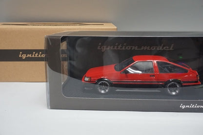 1:18 ignition model IG0545 Toyota Corolla Levin (AE86) 3door GT Apex Red/Black