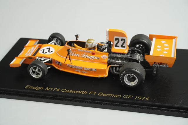 1:43 SPARK RS1781 Ensign N174 Cosworth F1 German GP 1974 #22 Raceland
