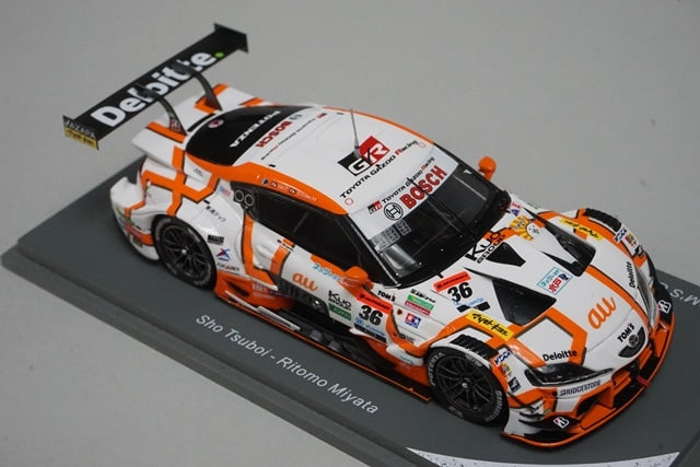 1:43 SPARK 43SGT2023 Toyota au TOM'S GR Supra TGR GT500 Super GT 2023 #36 Champion board included model car