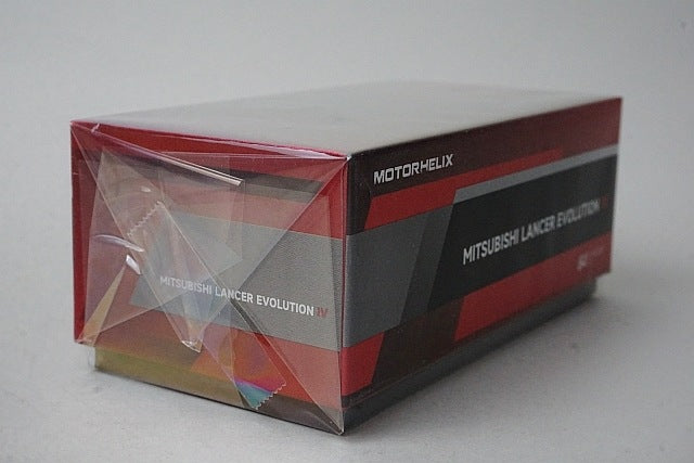 M64001 MOTORHELIX 1:64 Mitsubishi Lancer Evolution IV STEEL SILVER METALLIC model car