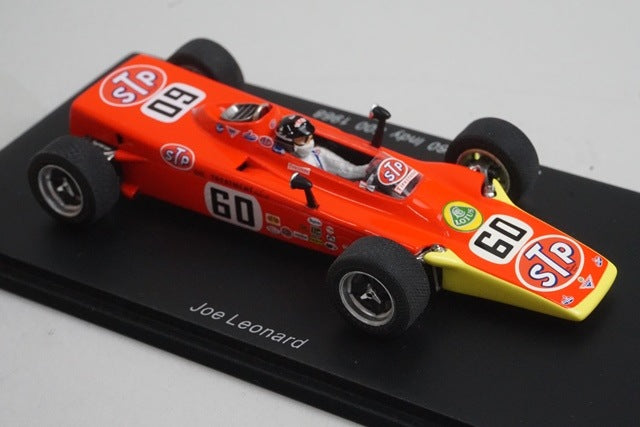 1:43 Spark S1762 Lotus 56 Indy 500 1968 #60 J.Leonard model car