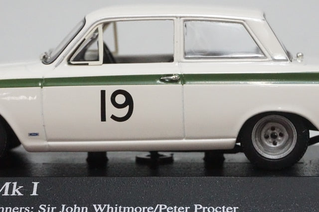 1:43 MINICHAMPS 400648219 Lotus Cortina Mk1 Brands Hatch 6H Winner 1964 #19