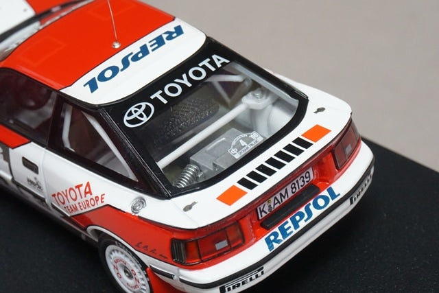 1:43 HPI 8573 Mirage Toyota Celica GT-Four 1000 Lakes 1990 #4 model car