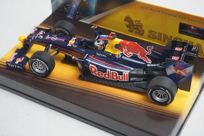 1:43 MINICHAMPS 403100275 SINGHA Red Bull Racing Show Car 2010 #5 S.Vettel model car