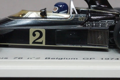 1:43 SPARK S1770 Lotus 76 Belgian GP 1974 #2 J. Ickx model car