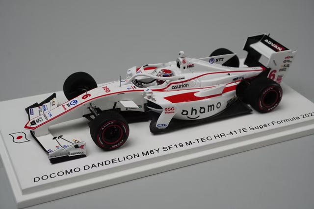 1:43 Spark SJ115 Honda Docomo Dandelion M6Y SF19 M-TEC HR-417E Super Formula 2022 #6 Hiroki Otsu
