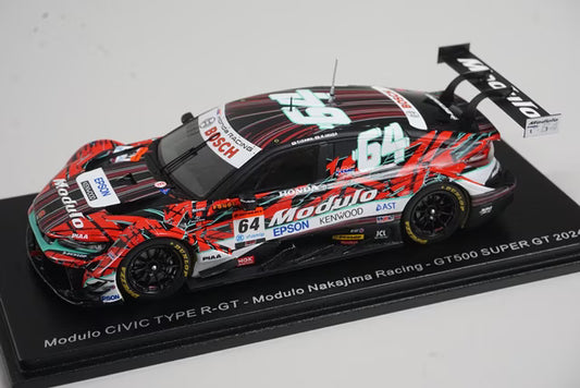 1:43 Spark SGT163 Honda Modulo Civic Type R-GT GT500 Super GT 2024 #64 model car