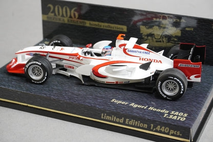 1:43 MINICHAMPS 409060022 Suzuka Legend Super Aguri Honda SA05 2006 #22 model car