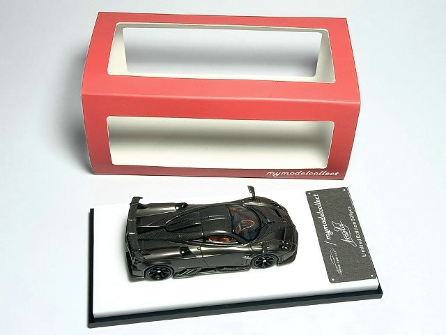 MC640015D MC Model Collect 1:64 Scale Pagani Huayra Imola, Pearl Grey with Carbon Roof