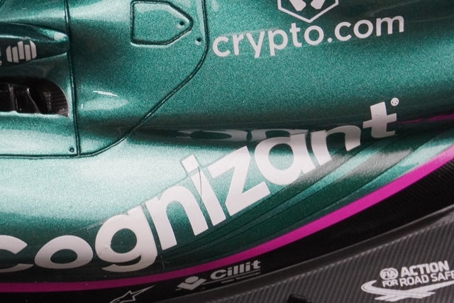 1:18 Spark 18S598 Aston Martin AMR21 Azerbaijan GP 2nd 2021 #5 S.Vettel model car