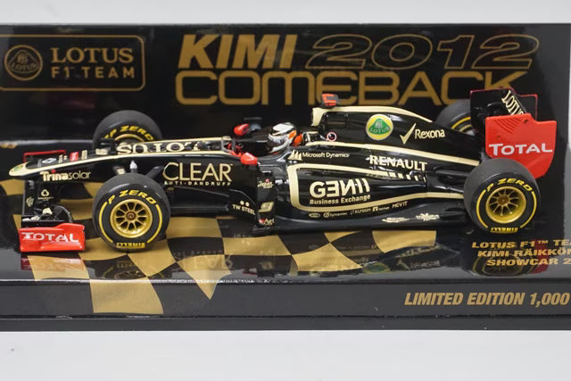 1:43 MINICHAMPS 413120179 Lotus F1 Team Show Car 2012 #9 K. Raikkonen