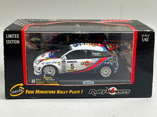 1:43 VITESSE SKW018 Ford Focus WRC CATALUNYA Rally 2000 #5 C. McRae N. Grist model car