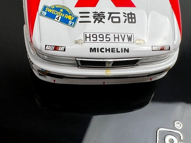 1:43 ixo KBI030 Mitsubishi Galant VR-4 Swedish Rally 1991 #4 K. Ericsson S. Permander model car